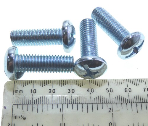 M10 BZP Pan Head Screws 30, 20 or 15mm, spacers 5 or 10mm plus M10 washers. - Picture 16 of 30