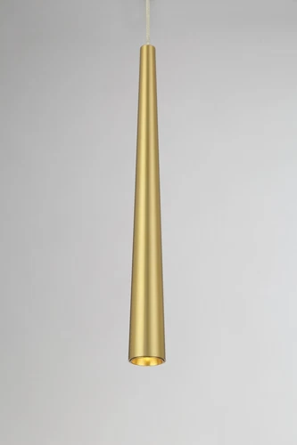 George Kovacs Stretch LED Mini Pendant, Soft Brass - Picture 4 of 4