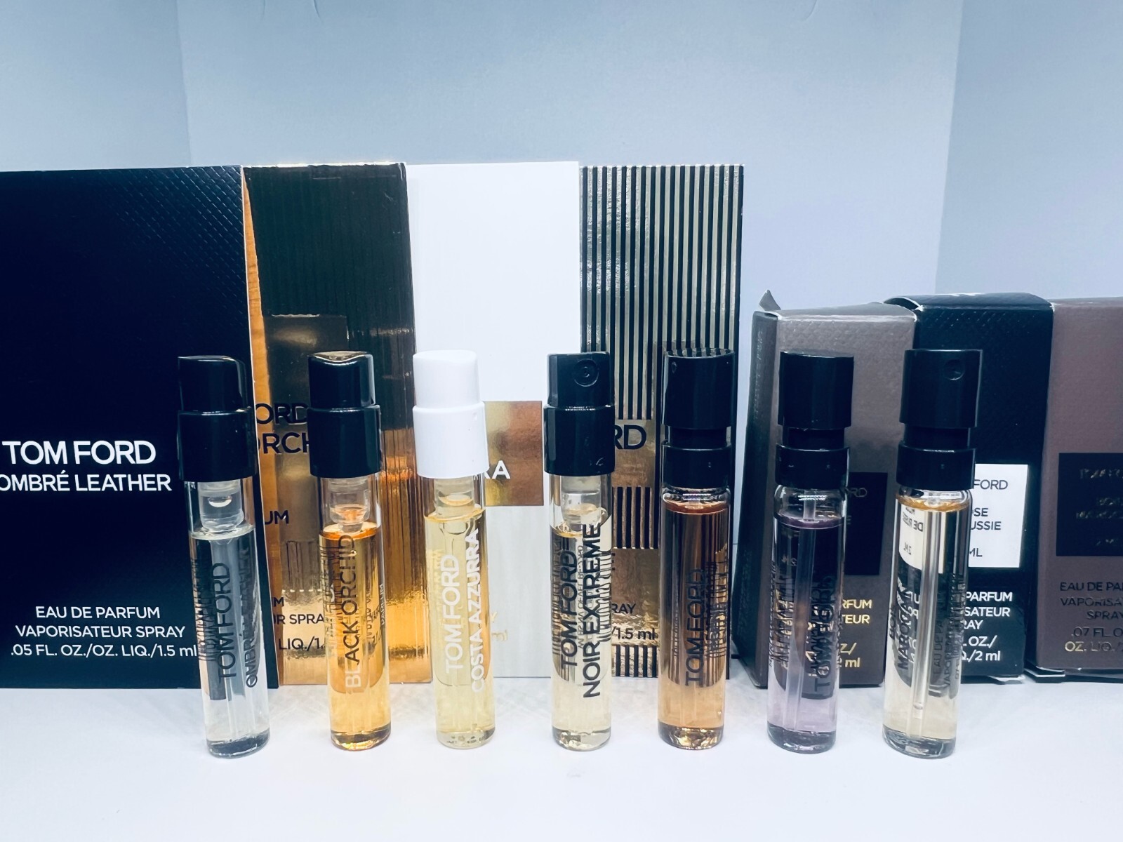 Tom Ford Men Cologne Collection Sample Spray Vials 7pc Set eBay