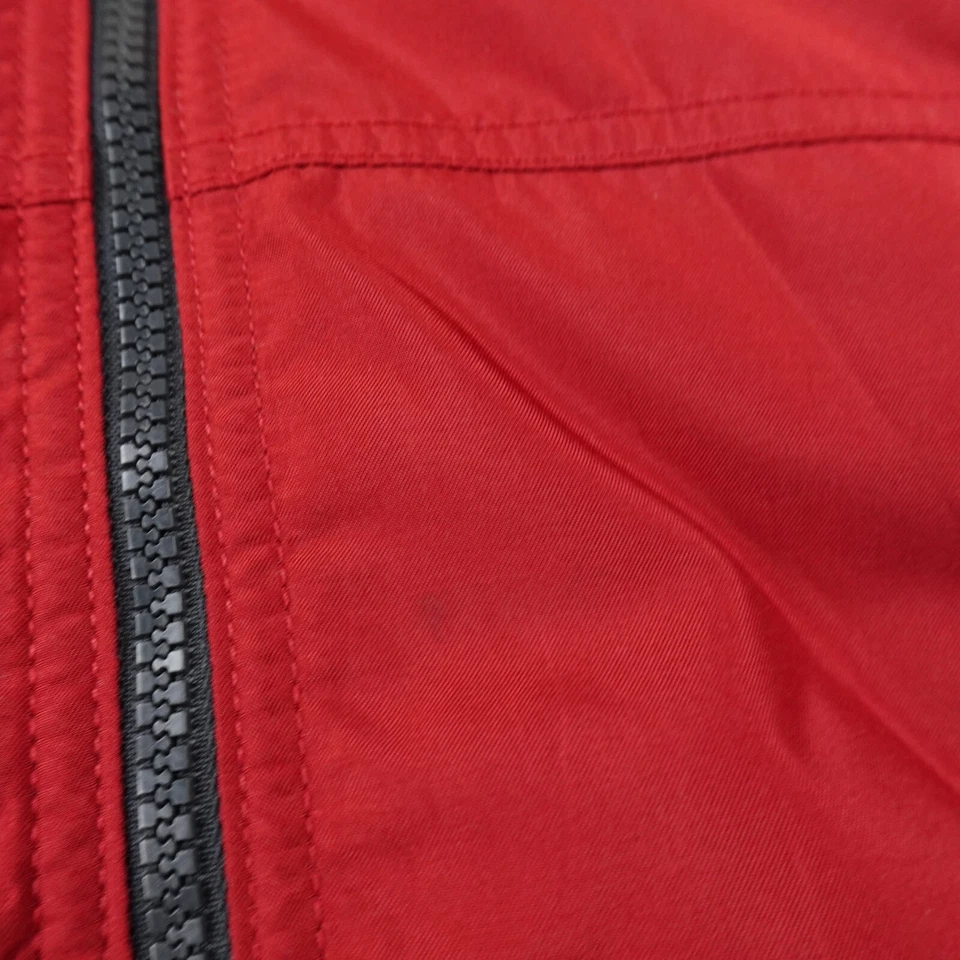 Ralph Lauren Chaps Vest Mens XL Red Fleece Lined Windbreaker Bomber Jacket Coat - Image 3 of 4