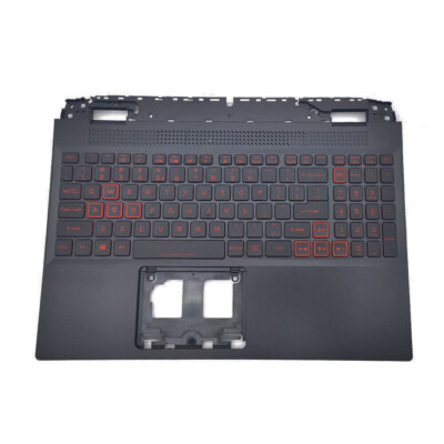 New For Acer Nitro 5 AN515-58 46 Palmrest Backlit Keyboard 6B.QFJN2.001 Red Keys