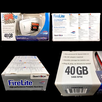 SmartDisk USBFLB40 40 GB FireLite USB 2.0 5400 RPM Portable External Hard Drive