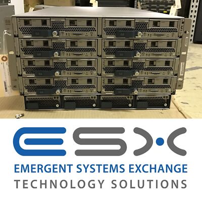 Cisco UCS 5108 Blade Chassis w/ 8x B200 M4 2x 8 Core E5-2640v3 2.6GHz 128GB RAM