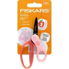 Fiskars~5" Kids Scissors~ Pointed-Tip~ Pink Ballerina Slipper~ Age 4+~ NEW