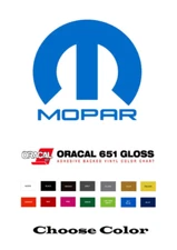 MOPAR Performance Muscle Car Vinyl Decal Sticker - Choose Color & Size