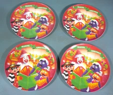 Vtg. 1995 McDonalds Set of 4 Christmas Plates Ronald Grimace Birdie Hamburglar