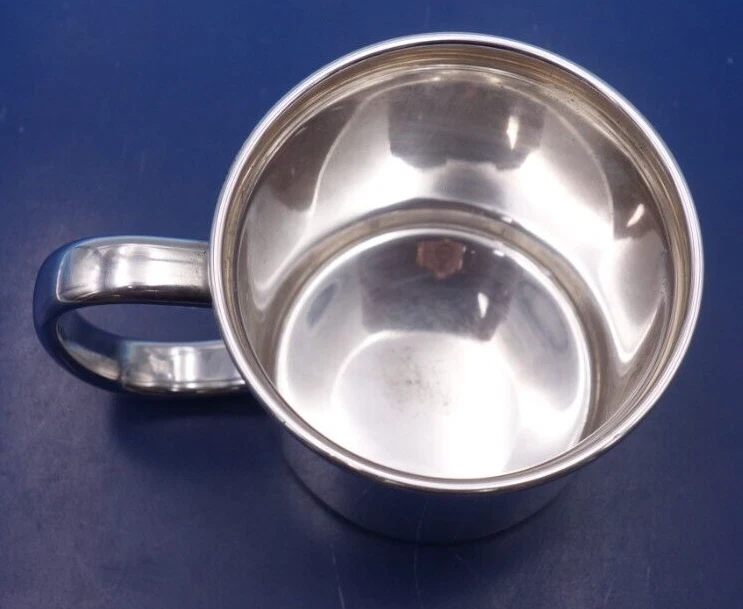 Taza infantil vintage de plata de ley de Lunt #117 Foto 4 de 4