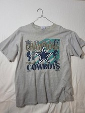 Vintage Dallas Cowboys 1992 World Champions Trench NFL Single Stitch T-shirt XL