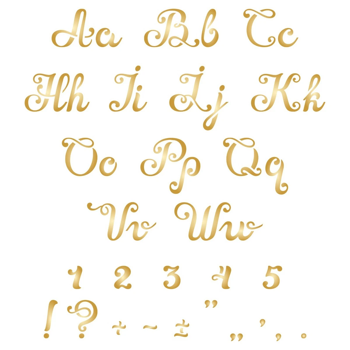 Cursive Letter S Stencil