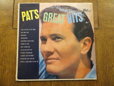 Pat Boone   Pat's Great Hits - 1957 - Dot Records DLP 3071 Vinyl LP VG/VG