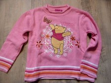DISNEY joli pull Winnie l'ourson rose taille 110 neuf ST817