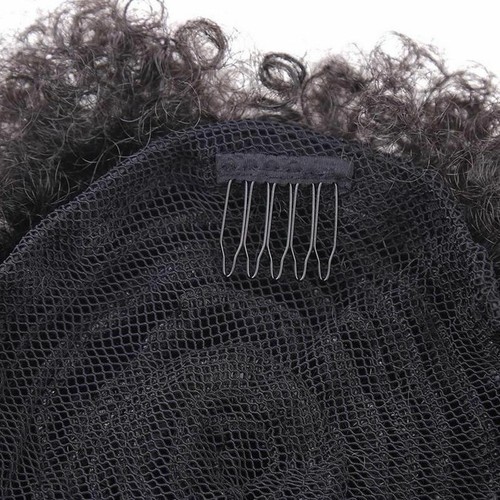 6" 8" Afro Kinky Curly Bun Updo Clip In Hairpiece Drawstring Ponytails Puff Bun - Picture 13 of 18
