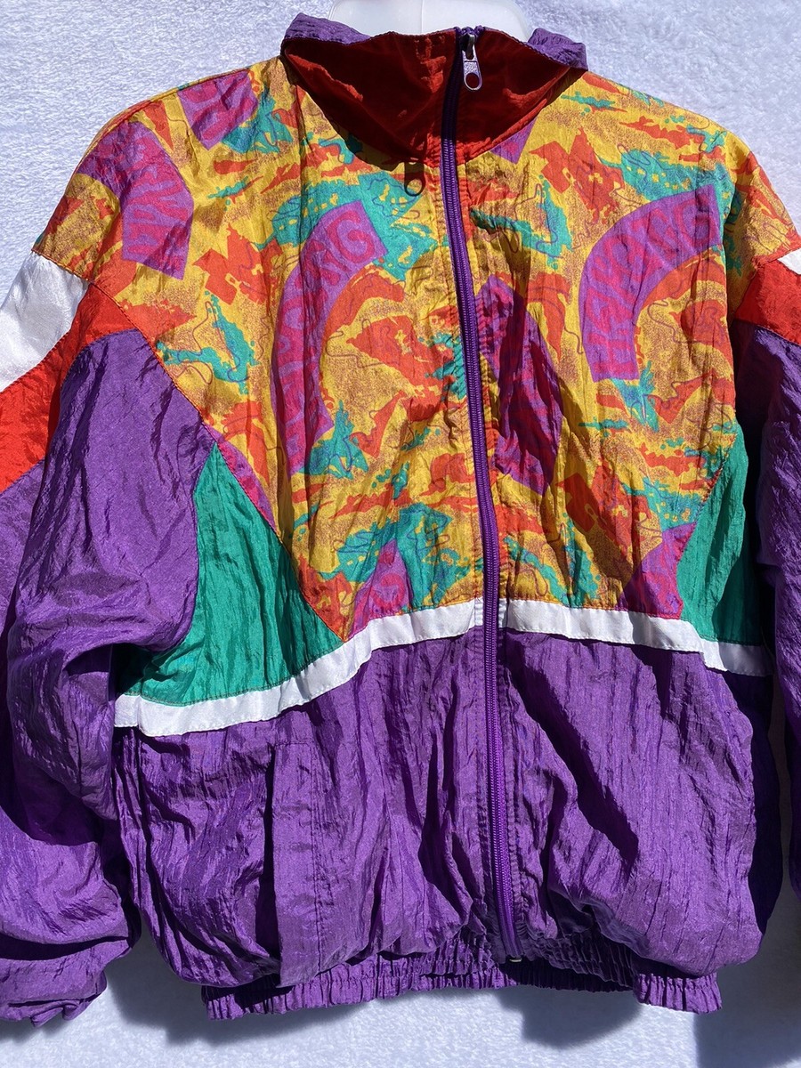 RARE VINTAGE Tracy & Carl Women (10/12 XS?) Windbreaker Full RARE VINTAGE Tracy & Carl Women (10/12 XS?) Windbreaker Full