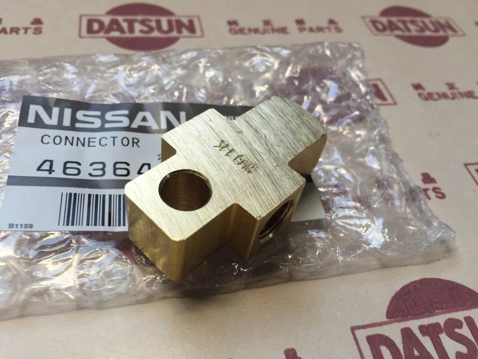 Tubo de freno trasero DATSUN 1200 conexión 3 vías genuino (para NISSAN B10 B110 B120 Ute) Foto 2 de 4