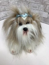 Animal Alley Shih Tzu Dog Plush White 8  Stuffed Animal Toy NWT Boy Realistic