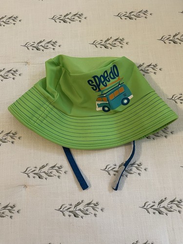 Speedo UV 50+ Sun Protection Youth Toddler Boy Bucket Sun Hat L/XL Green - Picture 7 of 8