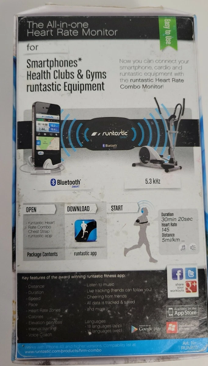 Runtastic Bluetooth Heart Rate Combo Monitor For Smartphones