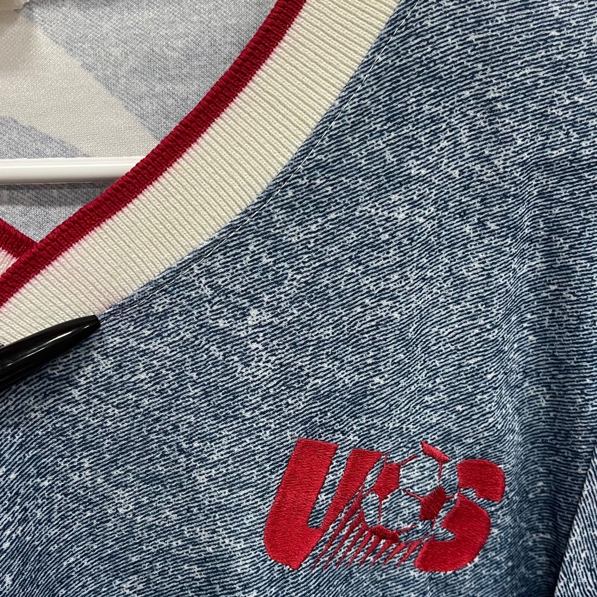 Vintage 1994 US USA World Cup Adidas Soccer Jersey Stars Denim