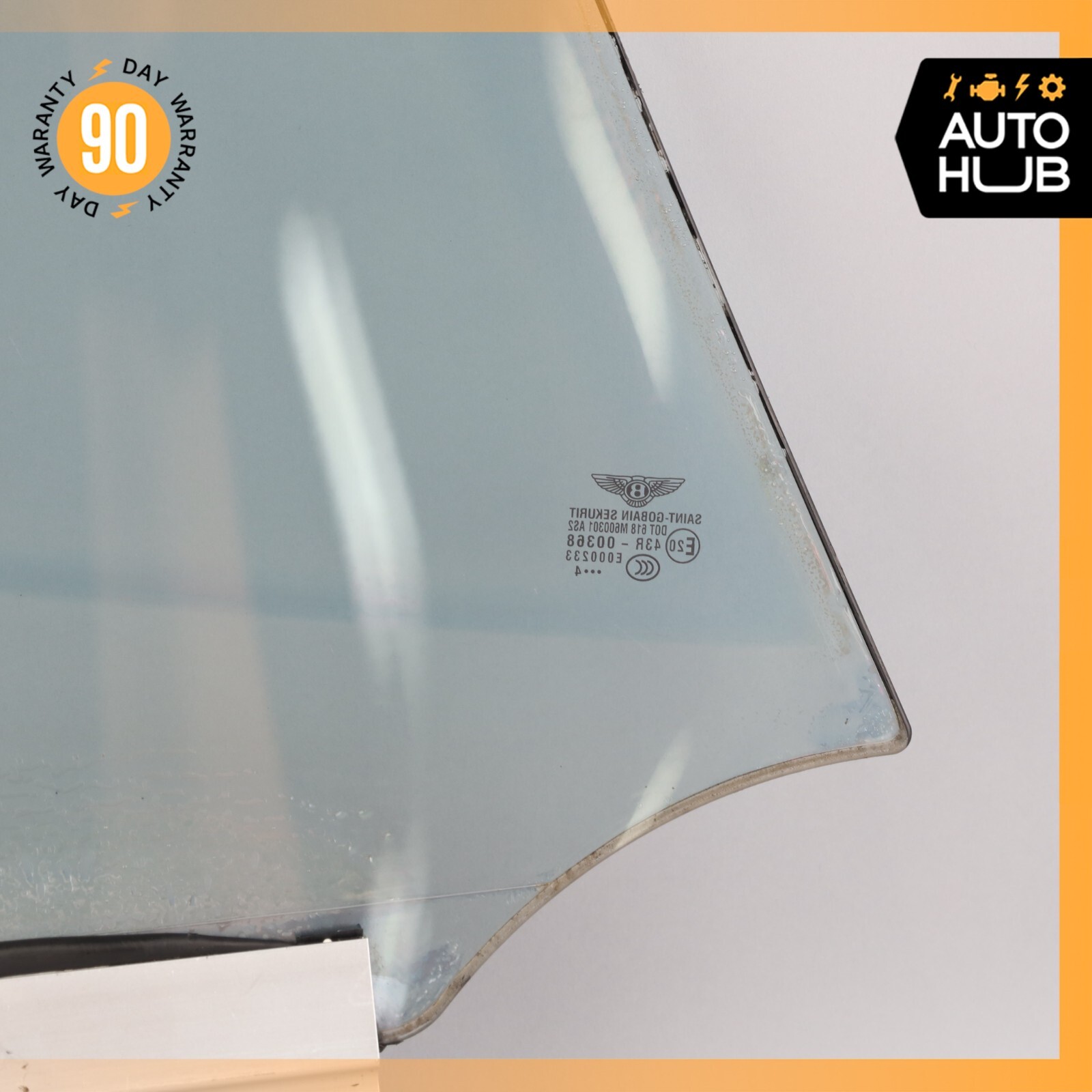 03-10 Bentley Continental GT Coupe Rear Left Side Quarter Window Glass OEM