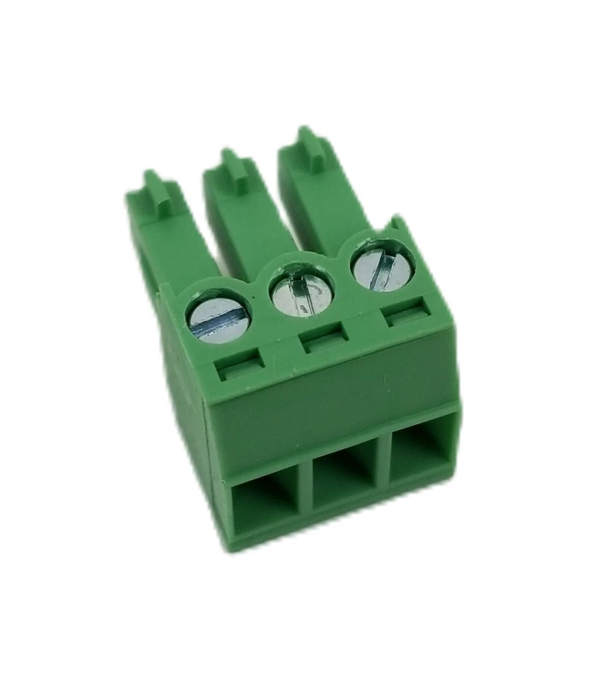 10 OSTTJ0331530 3Pin Terminal Block Pluggable Screw Terminal 3.81mm 28-16AWG NEW - Image 2 of 4