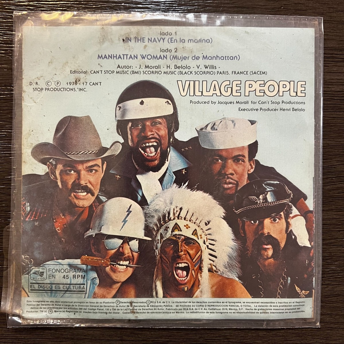 Village People, In The Navy / Manhattan Woman, 1979 Mexican 7