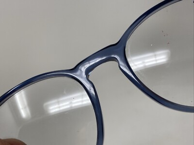 Converse Blue Round Eyeglasses in blue CONVERSE K307 BLUE GREY KIDS ROUND AUTHENTIC FRAMES  main image 3