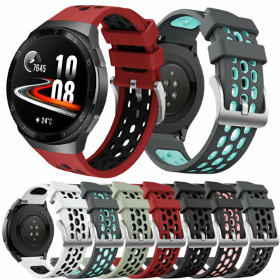 Smartwatch Sports Silikon Armband Ersatzband Strap Für Huawei Watch GT 2E 46mm