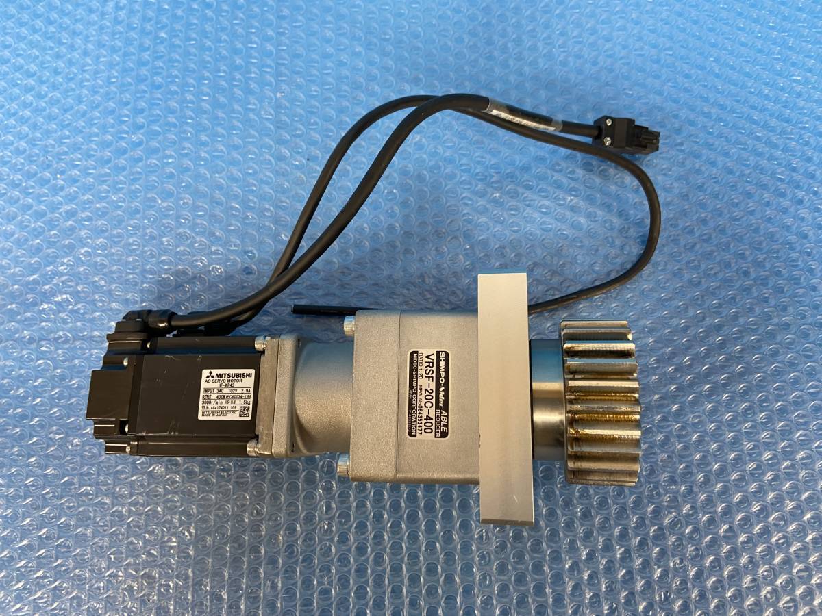 MITSUBISHI HF-KP43 AC SERVO MOTOR SHIMPO-NIDEC VRSF-20C-400 MITSUBISHI HF-KP43 AC SERVO MOTOR SHIMPO-NIDEC VRSF-20C-400