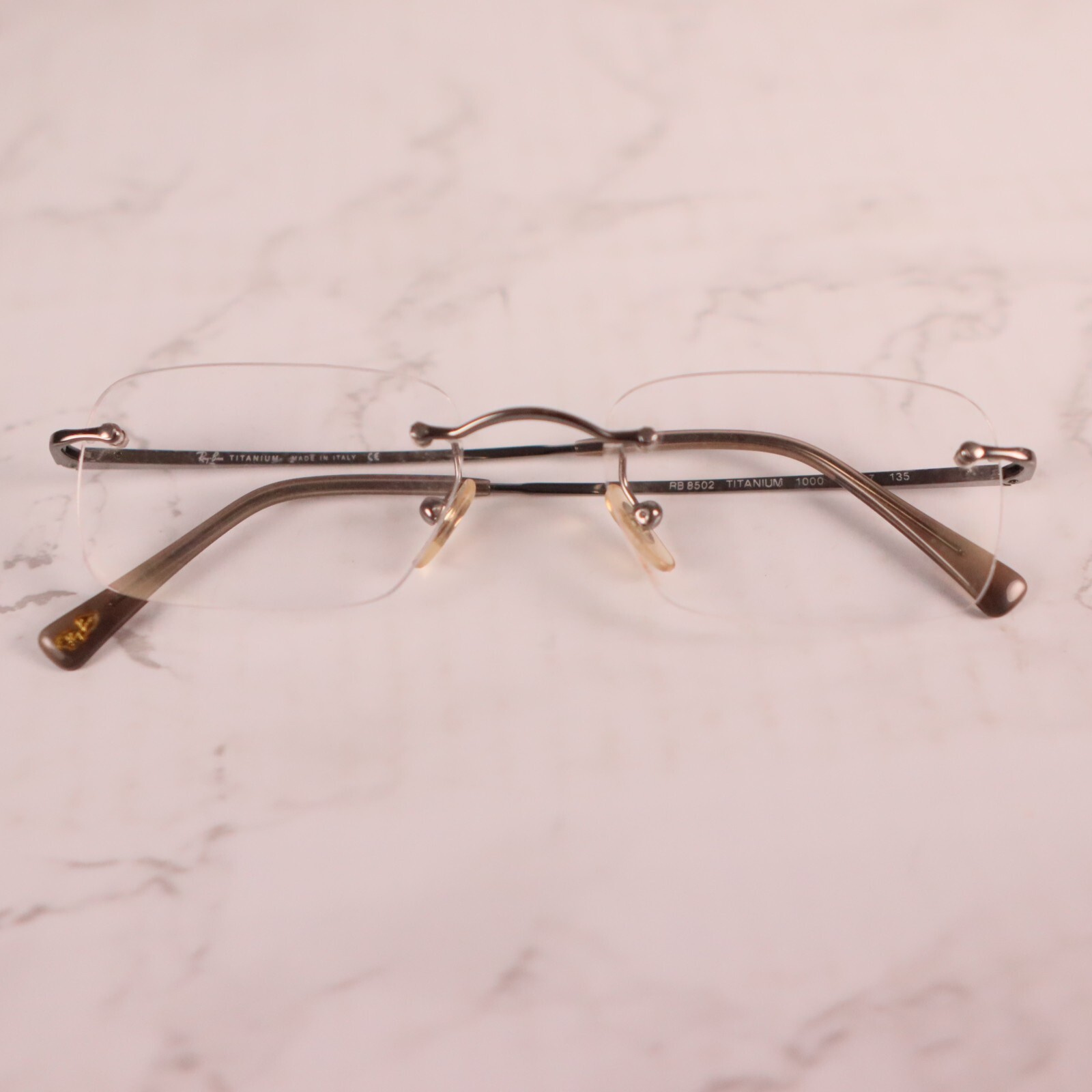 Ray Ban Titanium RB 8502 1000 50[]17 135 Eyeglasses/FRAMES ONLY