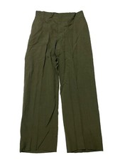 Vintage US Army Pants Mens 32 x 31 Green Poly Wool Trousers Tropical Vietnam 70s