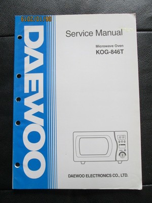 Daewoo KOG-846T Microwave Oven Official Service Manual Genuine item | eBay