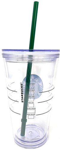 Starbucks Clear Grande Acrylic Cold Cup Double Walled Tumbler 16 oz NWT - Picture 2 of 3