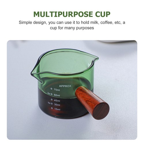 Doppelmund-Milchbecher Milchkännchen Aus Glas Behälter Milchglas - Bild 10 von 12