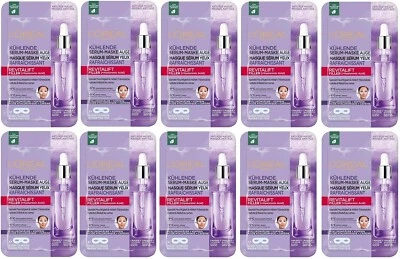 L'ORÉAL 10 x Loreal Paris Revitalift Filler Serum-Augenmaske, x 11g (10x11g)