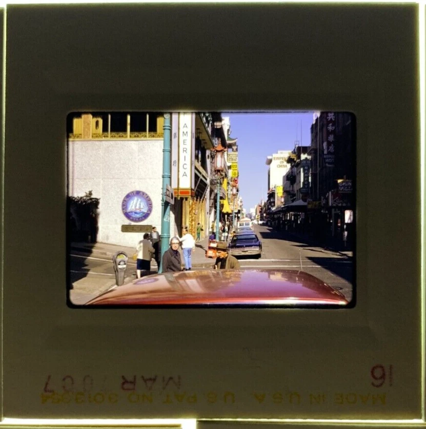 Lote 5 Diapositivas De Colección San Francisco 35mm MUNI Tranvía 1970 Barcos Coches Chinatown Foto 3 de 4