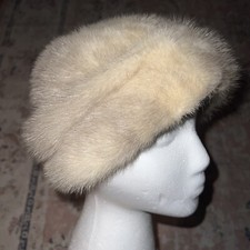Vintage Style Faux Fur Hat UNION MADE in U.S.A. SMALL 7"