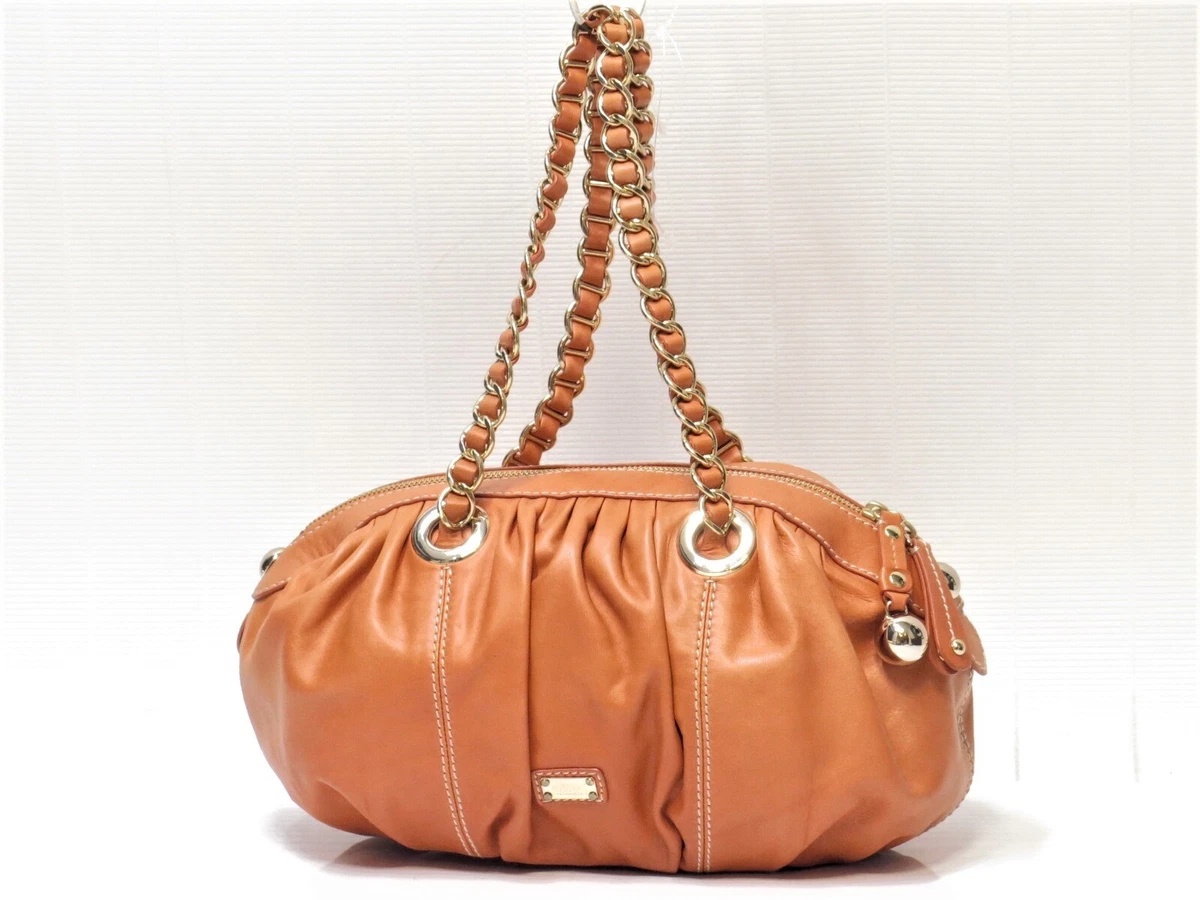 MOSCHINO Orang Leather Chain Handle Boston bag Italy 18656812 eBay