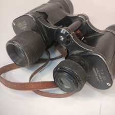 Hurricane Antique Binoculars Made In Japan With Leather Case
