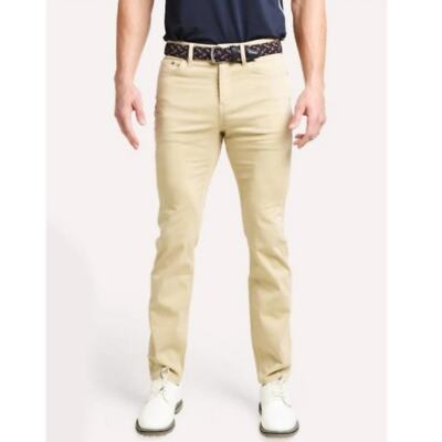 G/Fore Core Pocket Tan Golf Pants 34x33 Brushed Cotton/Modal