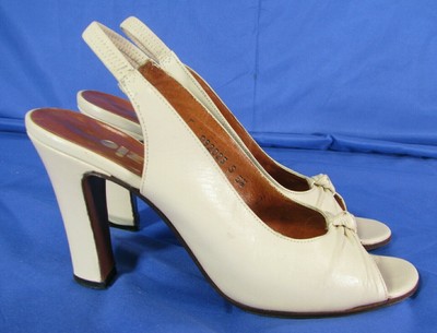 ivory slingback pumps