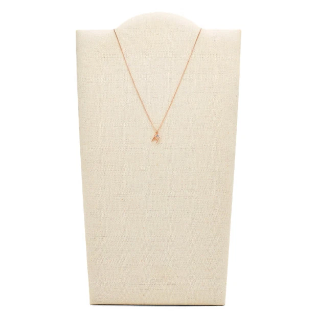 Fossil outlet initial necklace