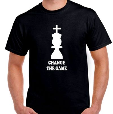 Change the Game Chess Piece King T shirt Tee all sizes and colors