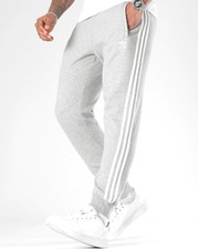NEW MENS ADIDAS ORIGINALS 3 STRIPES CUFFED TREFOIL PANTS SIZE LARGE  DH5802