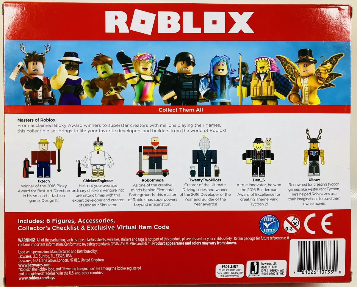 Masters of Roblox Action Collection Six Figure Pack w Exclusive Virtual Item