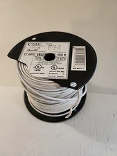 CME WIRE 12 AWG stranded white pre-owned  see description