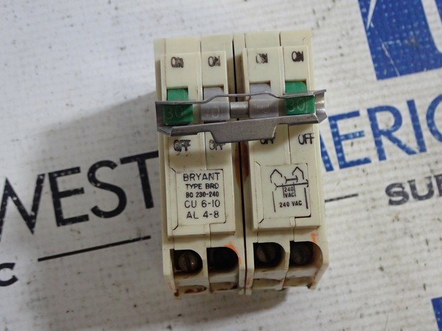 Bryant BRD BQ230-240 Quad 30 amp 40 amp 240 volt Plug in Circuit