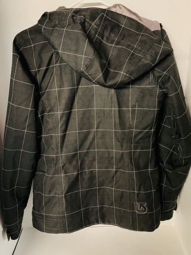 Burton Dryride Womens Waterproof Snowboard Jacket. Black Checks. Very Warm XS - Picture 3 of 6