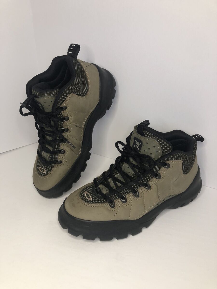 Oakley Nail Boots 90s Y2K Leather M-7 W-8.5 Skull Crossbones Oakley Nail Boots 90s Y2K Leather M-7 W-8.5 Skull Crossbones