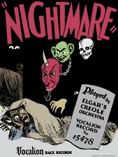 John Tefteller's Blues Images Poster Elgar's Creole Nightmare Vocalion Artwork