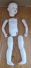 13" Porcelain Doll parts Head,body,arms,legs Bisque Partially painted Misc stuff